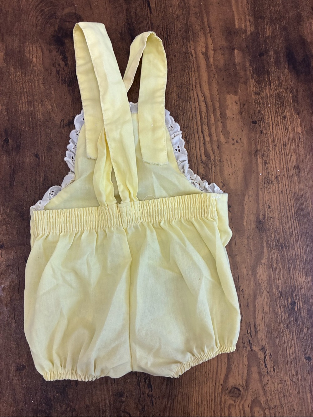 Vintage 12 Month Yellow Romper - Picture 4 of 11